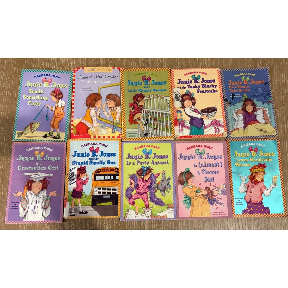 Barbara Park Junie B. Jones Lot of 10 Paperback Chapter Books Scholastic Kids